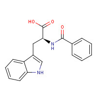 4302-66-3 (2S)-2-benzamido-3-(1H-indol-3-yl)propanoic acid chemical structure