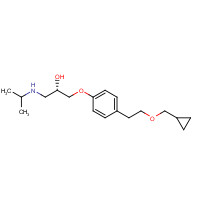 93221-48-8 (2S)-1-[4-[2-(cyclopropylmethoxy)ethyl]phenoxy]-3-(propan-2-ylamino)propan-2-ol chemical structure