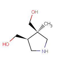 1186647-99-3 [(3S,4R)-4-(hydroxymethyl)-4-methylpyrrolidin-3-yl]methanol chemical structure