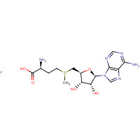 3493-13-8 [(3S)-3-amino-3-carboxypropyl]-[[(2S,3S,4R,5R)-5-(6-aminopurin-9-yl)-3,4-dihydroxyoxolan-2-yl]methyl]-methylsulfanium;iodide chemical structure