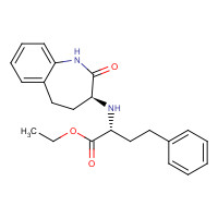 86499-39-0 ethyl (2R)-2-[[(3S)-2-oxo-1,3,4,5-tetrahydro-1-benzazepin-3-yl]amino]-4-phenylbutanoate chemical structure