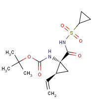 630421-48-6 tert-butyl N-[(1R,2S)-1-(cyclopropylsulfonylcarbamoyl)-2-ethenylcyclopropyl]carbamate chemical structure