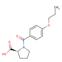 471259-59-3 (2S)-1-(4-propoxybenzoyl)pyrrolidine-2-carboxylic acid chemical structure