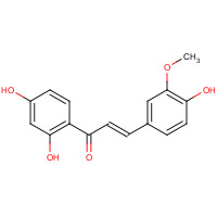34000-39-0 (E)-1-(2,4-dihydroxyphenyl)-3-(4-hydroxy-3-methoxyphenyl)prop-2-en-1-one chemical structure