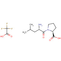 67320-92-7 (2S)-1-[(2S)-2-amino-4-methylpentanoyl]pyrrolidine-2-carboxylic acid;2,2,2-trifluoroacetic acid chemical structure