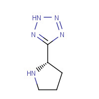 33878-70-5 5-[(2S)-pyrrolidin-2-yl]-2H-tetrazole chemical structure