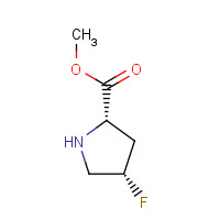 126111-12-4 methyl (2S,4S)-4-fluoropyrrolidine-2-carboxylate chemical structure