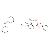 112898-23-4 N-cyclohexylcyclohexanamine;(2R)-3-methyl-2-[(2-methylpropan-2-yl)oxycarbonylamino]-3-methylsulfanylbutanoic acid chemical structure
