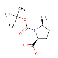 334769-80-1 (2S,5S)-5-methyl-1-[(2-methylpropan-2-yl)oxycarbonyl]pyrrolidine-2-carboxylic acid chemical structure