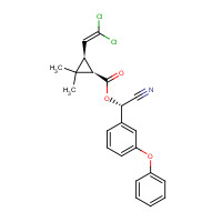 65731-84-2 [(S)-cyano-(3-phenoxyphenyl)methyl] (1R,3R)-3-(2,2-dichloroethenyl)-2,2-dimethylcyclopropane-1-carboxylate chemical structure