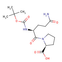 2419-99-0 (2S)-1-[(2S)-5-amino-2-[(2-methylpropan-2-yl)oxycarbonylamino]-5-oxopentanoyl]pyrrolidine-2-carboxylic acid chemical structure