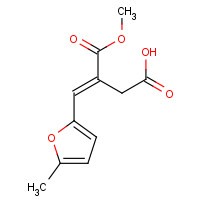 37978-59-9 (E)-3-methoxycarbonyl-4-(5-methylfuran-2-yl)but-3-enoic acid chemical structure