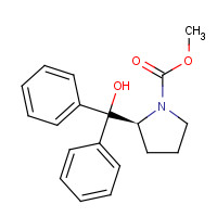 352535-68-3 methyl (2S)-2-[hydroxy(diphenyl)methyl]pyrrolidine-1-carboxylate chemical structure