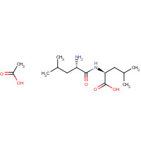 73237-76-0 acetic acid;(2S)-2-[[(2S)-2-amino-4-methylpentanoyl]amino]-4-methylpentanoic acid chemical structure