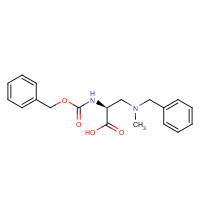 1253789-98-8 (2S)-3-[benzyl(methyl)amino]-2-(phenylmethoxycarbonylamino)propanoic acid chemical structure