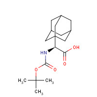 361441-97-6 (2S)-2-(1-adamantyl)-2-[(2-methylpropan-2-yl)oxycarbonylamino]acetic acid chemical structure