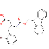 403661-79-0 (3S)-4-(2-bromophenyl)-3-(9H-fluoren-9-ylmethoxycarbonylamino)butanoic acid chemical structure