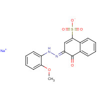 5858-39-9 sodium;(3E)-3-[(2-methoxyphenyl)hydrazinylidene]-4-oxonaphthalene-1-sulfonate chemical structure
