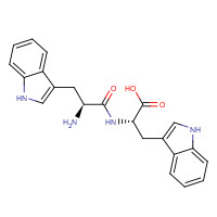 20696-60-0 (2S)-2-[[(2S)-2-amino-3-(1H-indol-3-yl)propanoyl]amino]-3-(1H-indol-3-yl)propanoic acid chemical structure