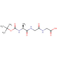 115035-47-7 2-[[2-[[(2S)-2-[(2-methylpropan-2-yl)oxycarbonylamino]propanoyl]amino]acetyl]amino]acetic acid chemical structure
