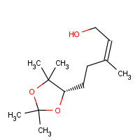 61262-96-2 (Z)-3-methyl-5-[(4S)-2,2,5,5-tetramethyl-1,3-dioxolan-4-yl]pent-2-en-1-ol chemical structure