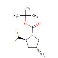 1207852-96-7 tert-butyl (2S,4R)-4-amino-2-(difluoromethyl)pyrrolidine-1-carboxylate chemical structure