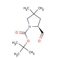 1369594-35-3 tert-butyl (2S)-2-formyl-4,4-dimethylpyrrolidine-1-carboxylate chemical structure