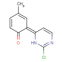 1207536-85-3 (6Z)-6-(2-chloro-1H-pyrimidin-6-ylidene)-4-methylcyclohexa-2,4-dien-1-one chemical structure
