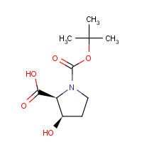 186132-96-7 (2S,3R)-3-hydroxy-1-[(2-methylpropan-2-yl)oxycarbonyl]pyrrolidine-2-carboxylic acid chemical structure