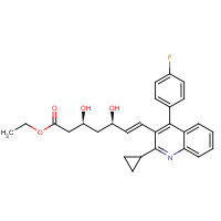 172336-33-3 ethyl (E,3S,5R)-7-[2-cyclopropyl-4-(4-fluorophenyl)quinolin-3-yl]-3,5-dihydroxyhept-6-enoate chemical structure