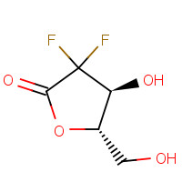 166275-25-8 (4S,5S)-3,3-difluoro-4-hydroxy-5-(hydroxymethyl)oxolan-2-one chemical structure