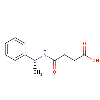 21752-33-0 4-oxo-4-[[(1R)-1-phenylethyl]amino]butanoic acid chemical structure