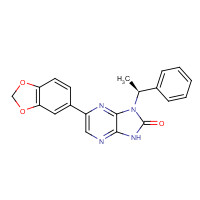 767343-27-1 5-(1,3-benzodioxol-5-yl)-3-[(1S)-1-phenylethyl]-1H-imidazo[4,5-b]pyrazin-2-one chemical structure