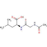 29852-55-9 (2S)-2-[(2-acetamidoacetyl)amino]-4-methylpentanoic acid chemical structure