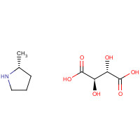 69498-23-3 (2R,3R)-2,3-dihydroxybutanedioic acid;(2R)-2-methylpyrrolidine chemical structure