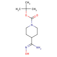 280110-63-6 tert-butyl 4-[(Z)-N'-hydroxycarbamimidoyl]piperidine-1-carboxylate chemical structure