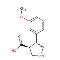 937692-64-3 (3S,4R)-4-(3-methoxyphenyl)pyrrolidine-3-carboxylic acid chemical structure