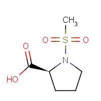 360045-22-3 (2S)-1-methylsulfonylpyrrolidine-2-carboxylic acid chemical structure