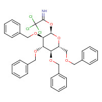 74808-09-6 [(2R,3R,4S,5R,6R)-3,4,5-tris(phenylmethoxy)-6-(phenylmethoxymethyl)oxan-2-yl] 2,2,2-trichloroethanimidate chemical structure