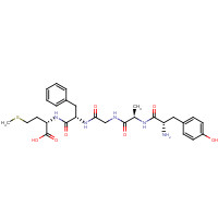 61370-87-4 (2S)-2-[[(2S)-2-[[2-[[(2R)-2-[[(2S)-2-amino-3-(4-hydroxyphenyl)propanoyl]amino]propanoyl]amino]acetyl]amino]-3-phenylpropanoyl]amino]-4-methylsulfanylbutanoic acid chemical structure