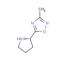 343246-61-7 3-methyl-5-[(2S)-pyrrolidin-2-yl]-1,2,4-oxadiazole chemical structure