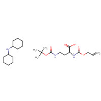 350820-59-6 N-cyclohexylcyclohexanamine;(2R)-4-[(2-methylpropan-2-yl)oxycarbonylamino]-2-(prop-2-enoxycarbonylamino)butanoic acid chemical structure