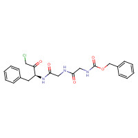 35172-59-9 benzyl N-[2-[[2-[[(2S)-4-chloro-3-oxo-1-phenylbutan-2-yl]amino]-2-oxoethyl]amino]-2-oxoethyl]carbamate chemical structure