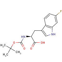 1234870-95-1 (2S)-3-(6-fluoro-1H-indol-3-yl)-2-[(2-methylpropan-2-yl)oxycarbonylamino]propanoic acid chemical structure