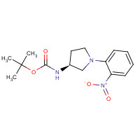 348165-32-2 tert-butyl N-[(3S)-1-(2-nitrophenyl)pyrrolidin-3-yl]carbamate chemical structure