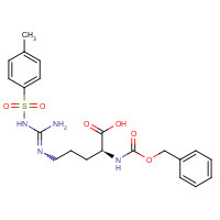 13650-38-9 (2S)-5-[[amino-[(4-methylphenyl)sulfonylamino]methylidene]amino]-2-(phenylmethoxycarbonylamino)pentanoic acid chemical structure
