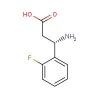 151911-32-9 (3S)-3-amino-3-(2-fluorophenyl)propanoic acid chemical structure