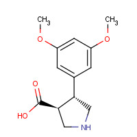 1049980-13-3 (3S,4R)-4-(3,5-dimethoxyphenyl)pyrrolidine-3-carboxylic acid chemical structure