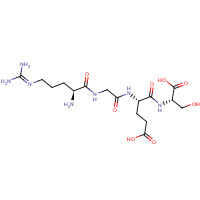 93674-97-6 (4S)-4-[[2-[[(2S)-2-amino-5-(diaminomethylideneamino)pentanoyl]amino]acetyl]amino]-5-[[(1S)-1-carboxy-2-hydroxyethyl]amino]-5-oxopentanoic acid chemical structure