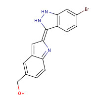 1121607-37-1 [(2E)-2-(6-bromo-1,2-dihydroindazol-3-ylidene)indol-5-yl]methanol chemical structure